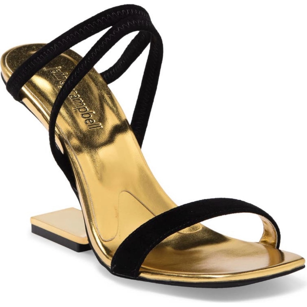Jeffery Campbell black suede sandals size 11